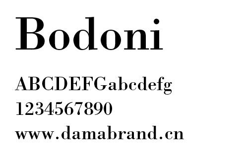 bodoni以出版印刷之王 giambattista bodoni (1740-1813)的名字命名