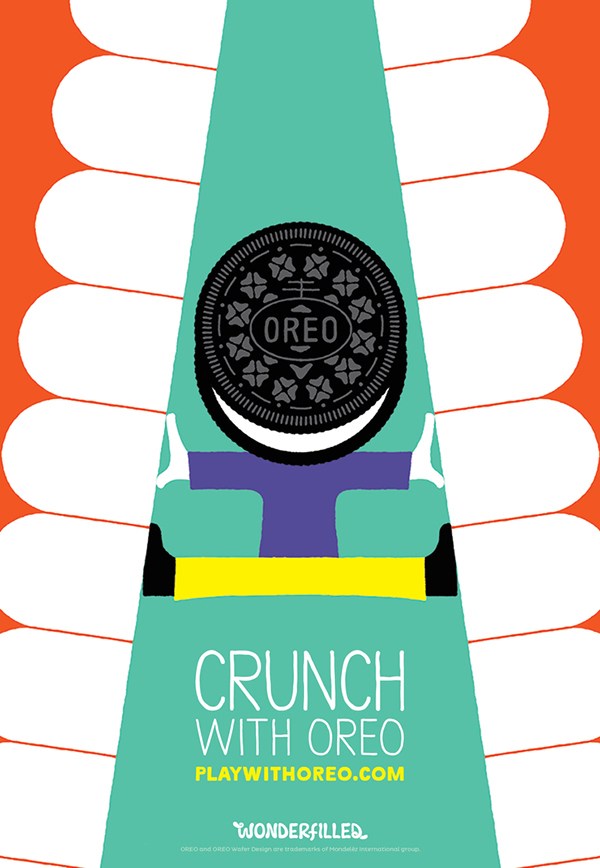 2015奥利奥饼干插画广告设计